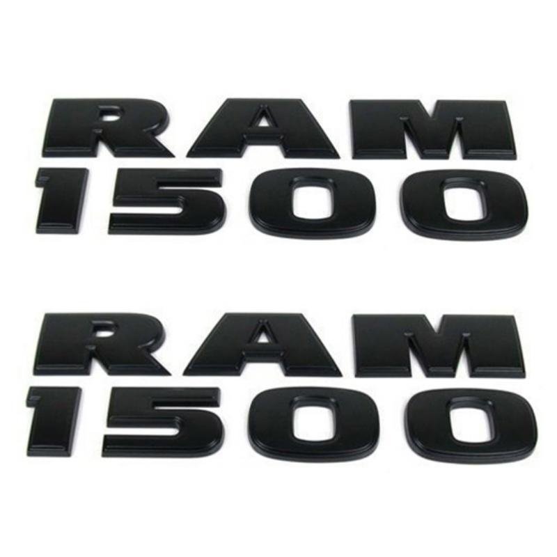 Emblem Set for 2015–2018 RAM 1500 3D Raised Letter Side Badge Replacement