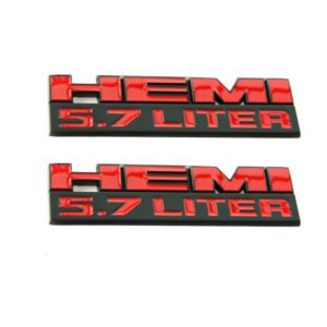 Emblems for 2009‑2018 Dodge Challenger Charger RAM 1500 HEMI 5.7 Liter