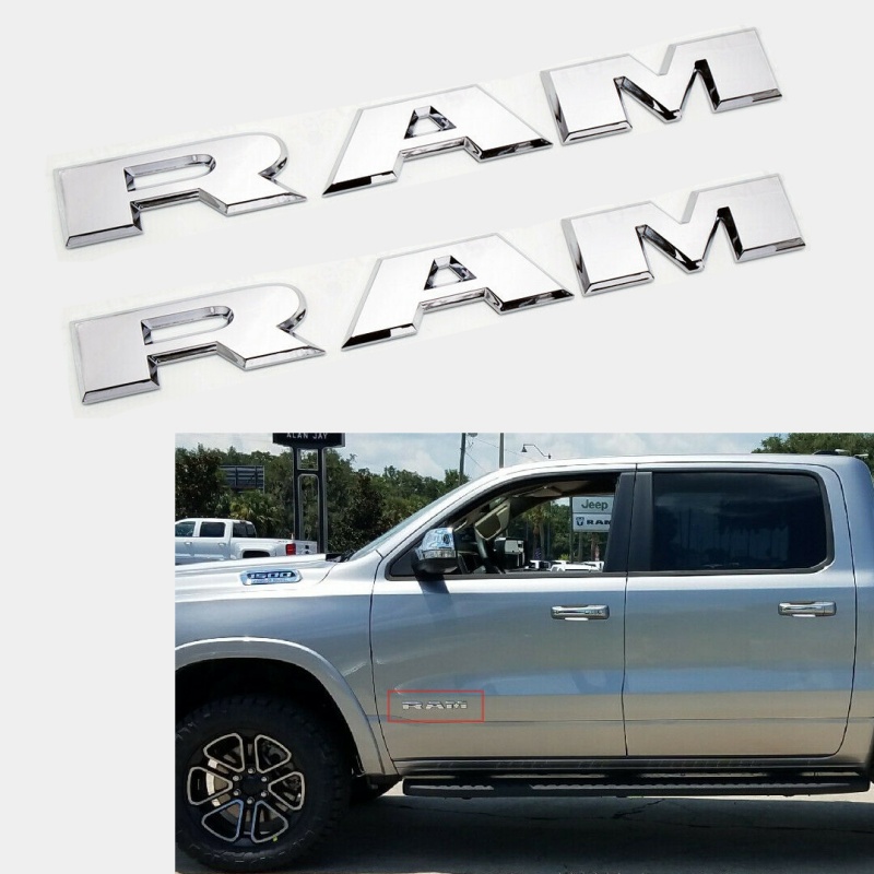 Front Door 3D Letter Emblems for 2019–2026 RAM 1500 2500 3500 Trucks - Image 7