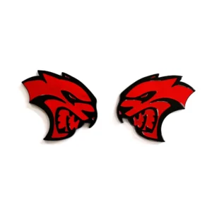Emblem Badge Set for 2015–2019 Dodge Charger Challenger Hellcat Hollow