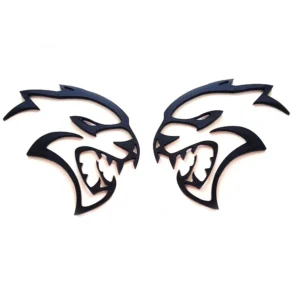 Emblem Badge Set for 2020-2023 Dodge Challenger Charger Hellcat Hollow