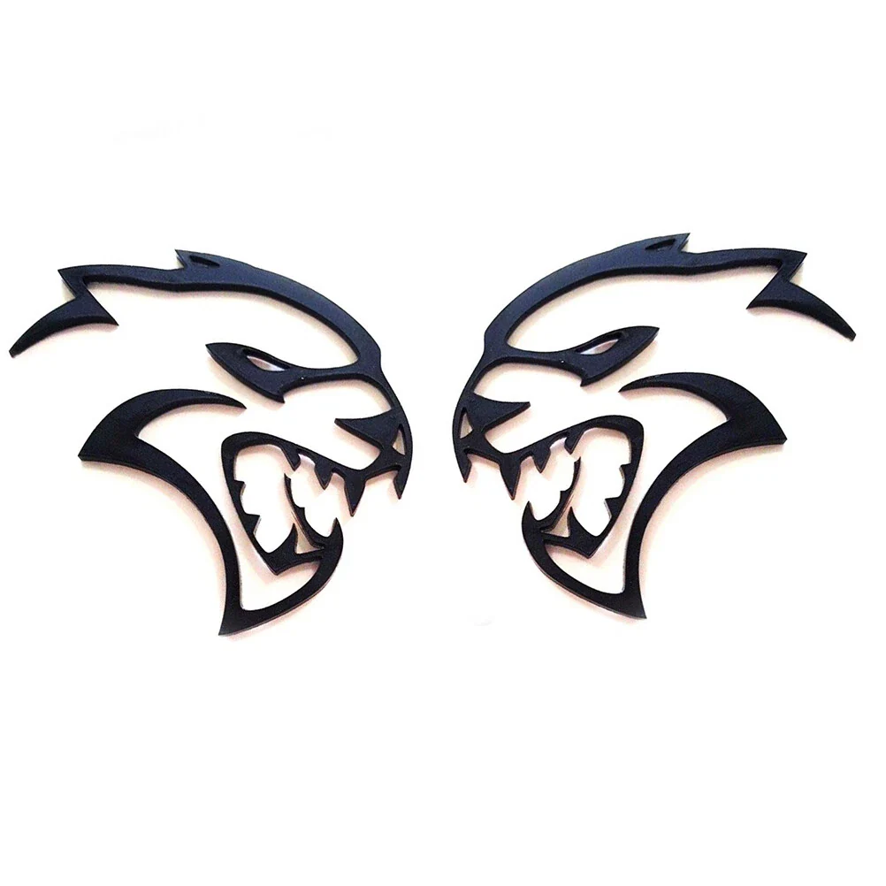 Emblem Badge Set for 2020-2023 Dodge Challenger Charger Hellcat Hollow