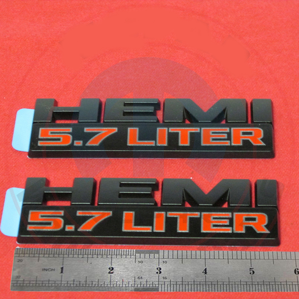 Side Emblems for 2013-2024 RAM 1500 HEMI 5.7L Badge Set 68247898AA - Image 7