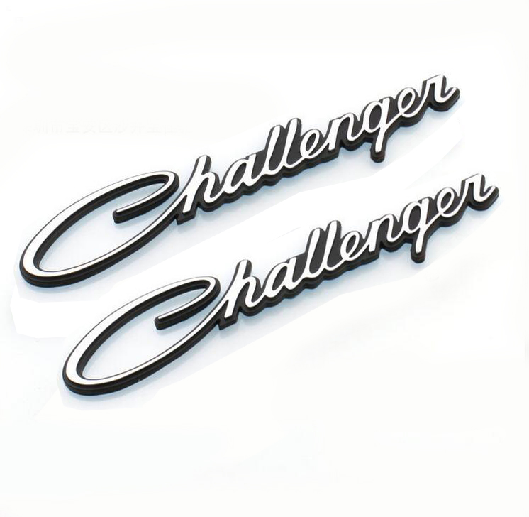 Front Fender 3D Letter Emblem Badges Fits 2009–2023 Dodge Challenger