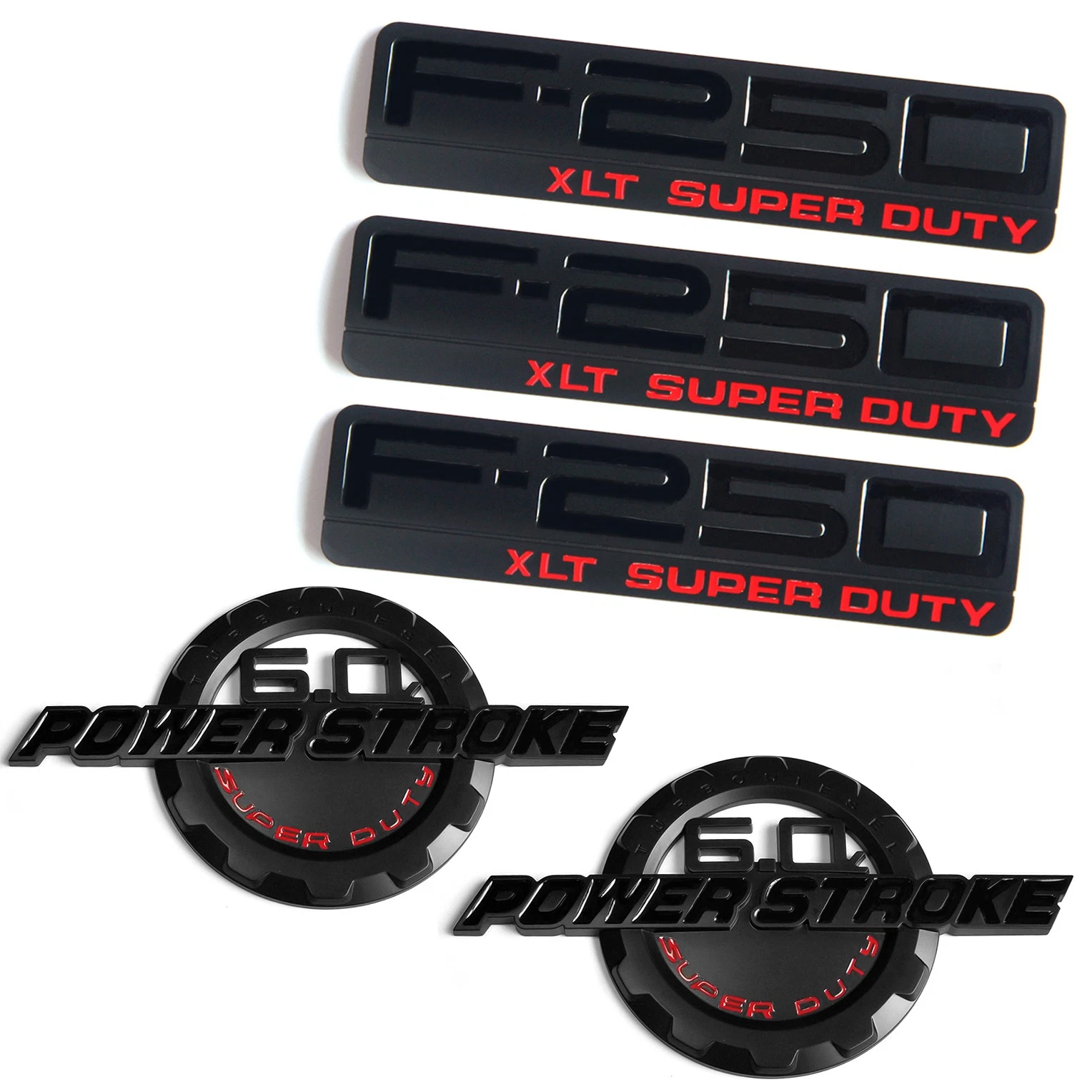 Aftermarket Badges for 2003-2007 6.0L Power Stroke F-250 XLT Super Duty - Image 3
