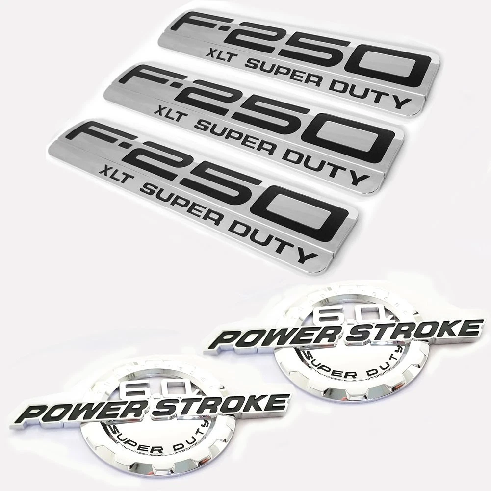 Aftermarket Badges for 2003-2007 6.0L Power Stroke F-250 XLT Super Duty - Image 4