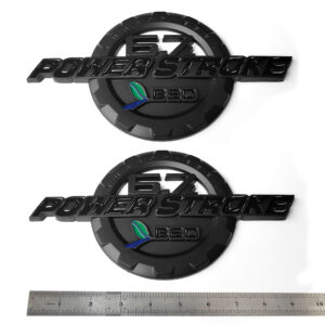 2 Emblem Set for 2017–2019 F-250 F-350 6.7L Powerstroke Super Duty B20