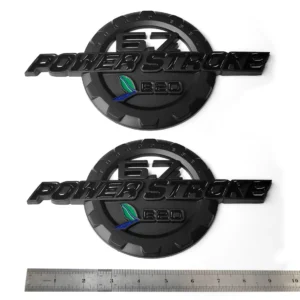 2 Emblem Set for 2017–2019 F-250 F-350 6.7L Powerstroke Super Duty B20