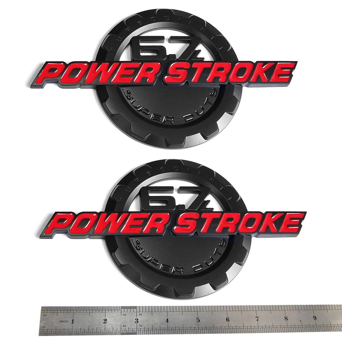2 Emblem Badges for 2011-2016 F-250 F-350 Super Duty 6.7L Powerstroke