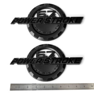 2-Pack Emblem Badge Set for 2011-2016 F250 F350 Super Duty 6.7L Powerstroke
