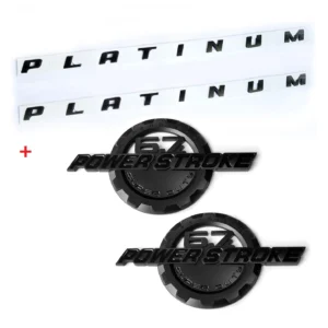 4 Emblems for 2012-2016 F250 F350 6.7L Powerstroke Super Duty Platinum