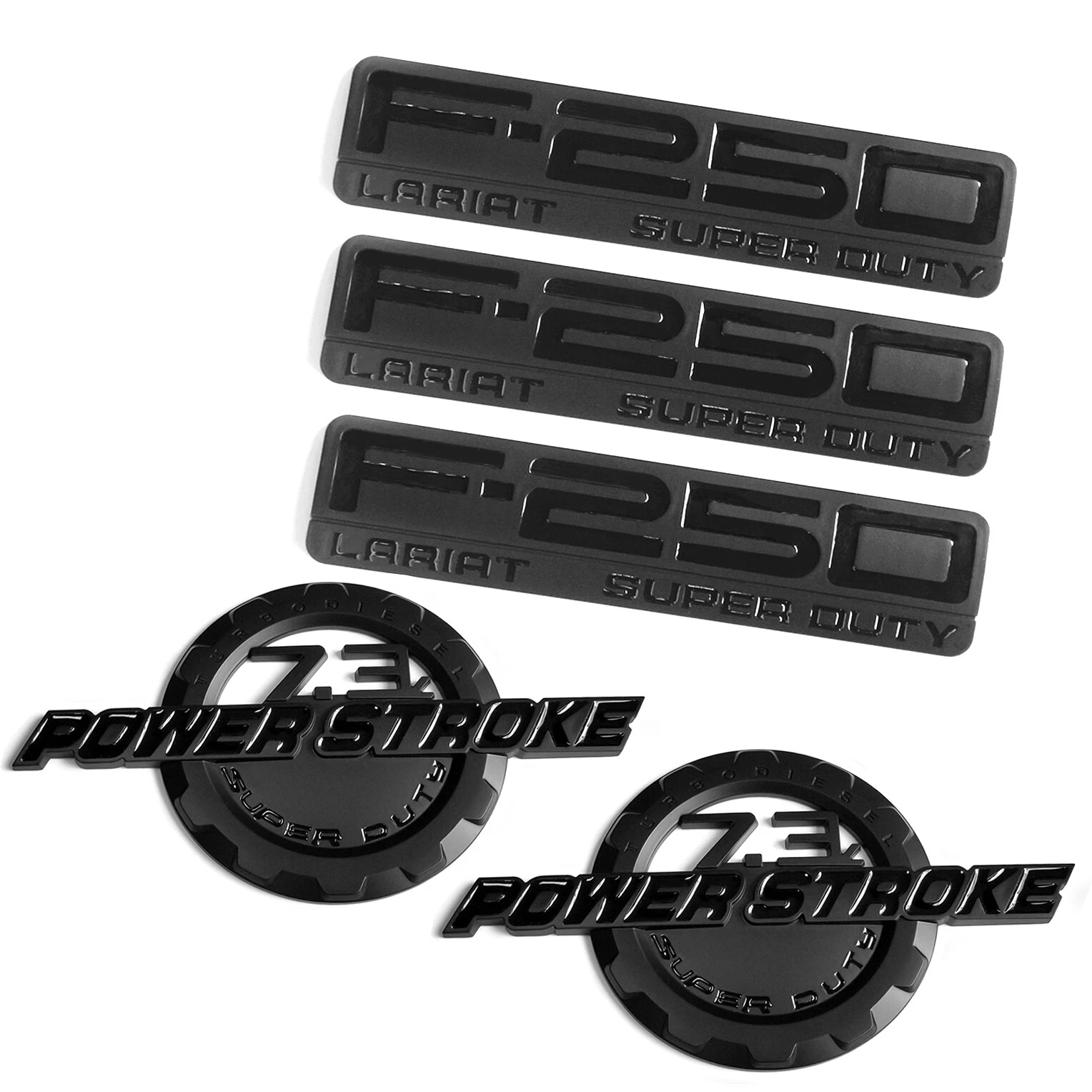 5 Emblem Badges for 1999-2003 F-250 Lariat Super Duty 7.3L Powerstroke