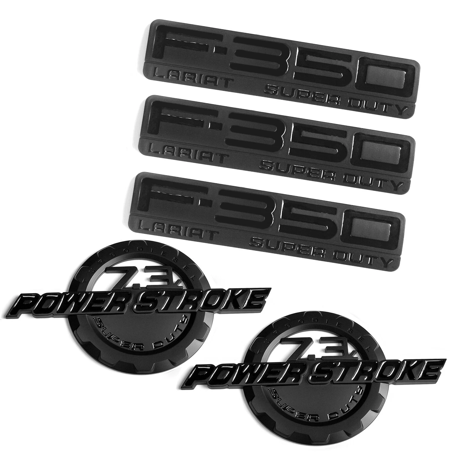 Emblem Badge Set for 1999–2003 F-350 Super Duty Lariat 7.3L Power Stroke - Image 3