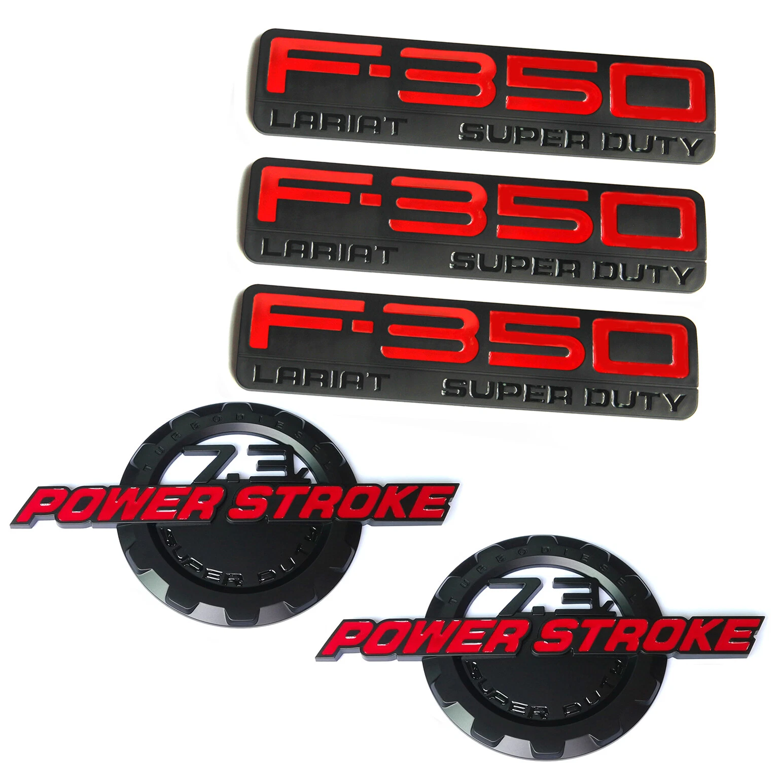 Emblem Badge Set for 1999–2003 F-350 Super Duty Lariat 7.3L Power Stroke