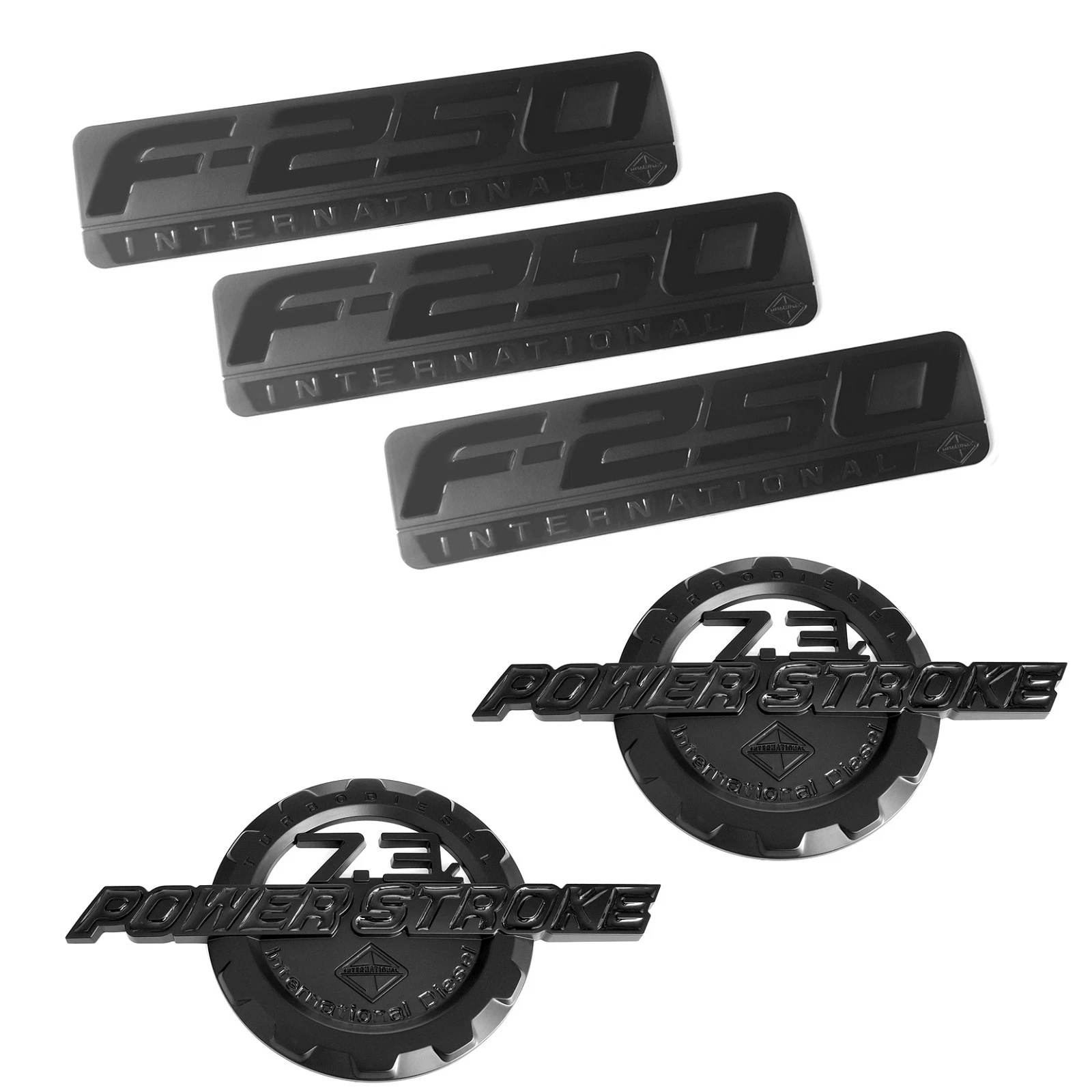 5 Emblem Badge Set for 1999–2003 F-250 7.3L Power Stroke International - Image 3