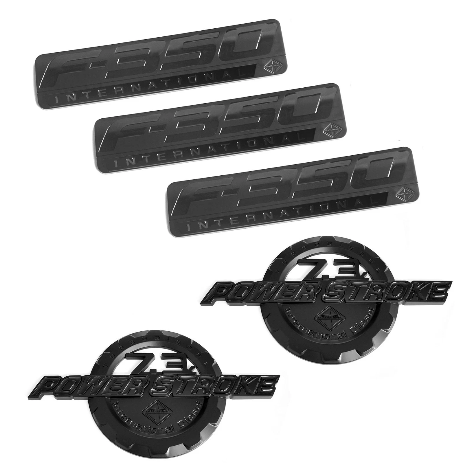 Side Emblem Badges for 1999-2003 F-350 International 7.3L Power Stroke - Image 3