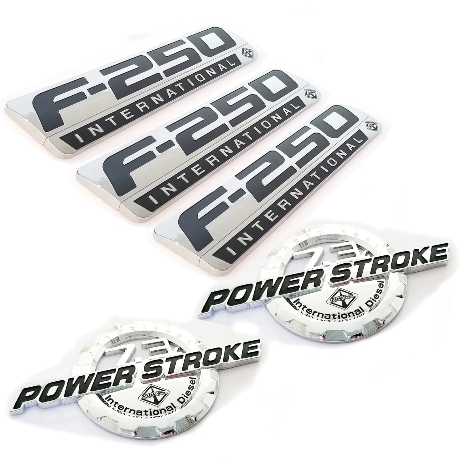 5 Emblem Badge Set for 1999–2003 F-250 7.3L Power Stroke International - Image 5