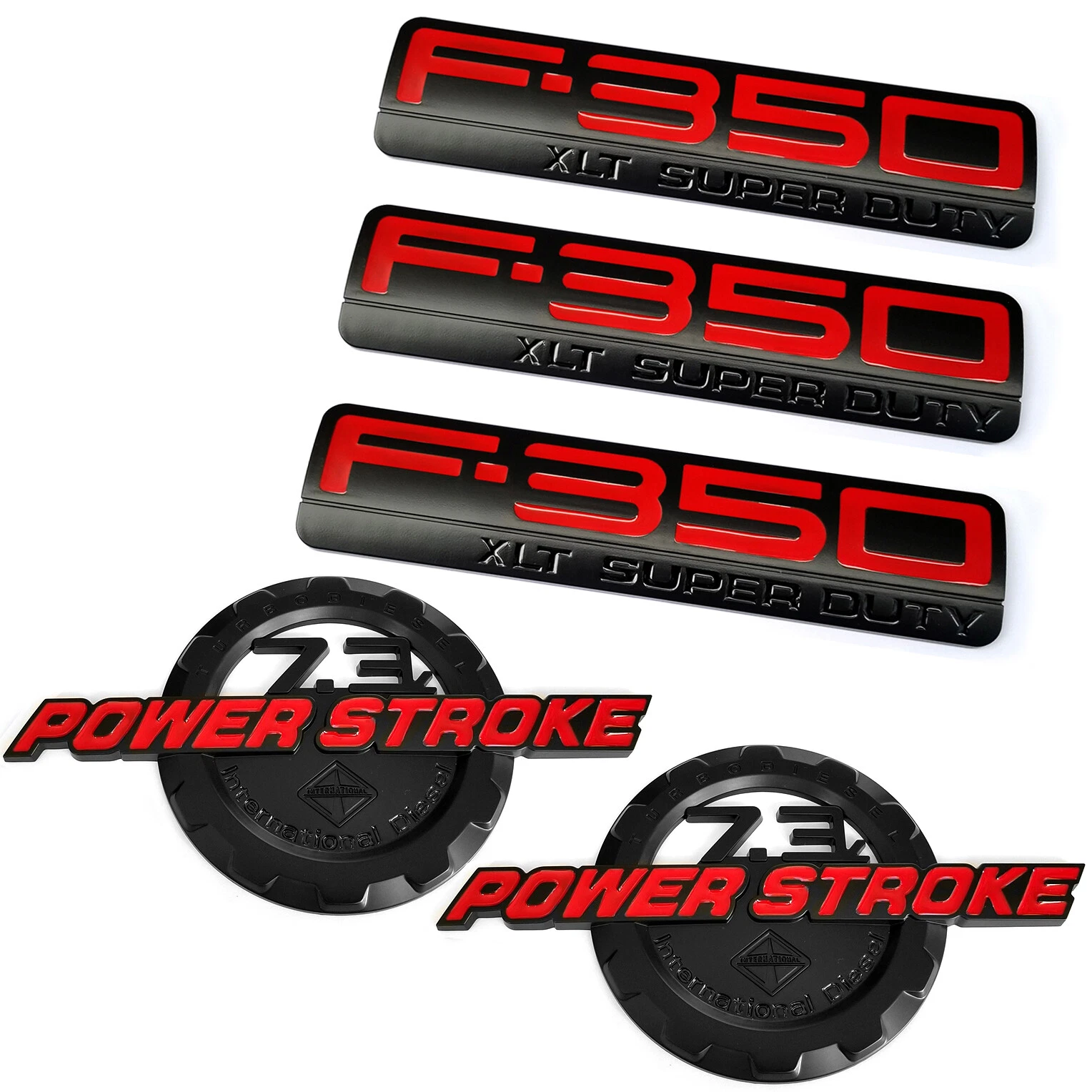 Emblem Badge Set for 1999–2003 F-350 7.3L Power Stroke XLT Super Duty