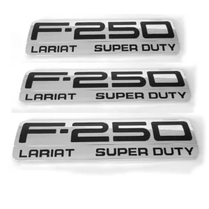 Side and Tailgate Emblem Badges for 1999-2016 F-250 Lariat Super Duty