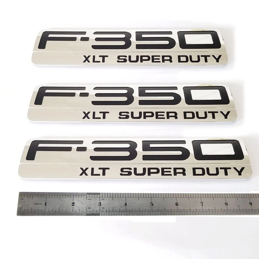 Side & Tailgate Emblem 3D Badges for 1999-2016 F-350 Super Duty XLT