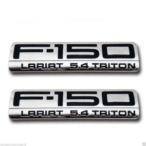 Fender Pair Emblem Badge for 2004–2008 Ford F-150 5.4 Triton Lariat