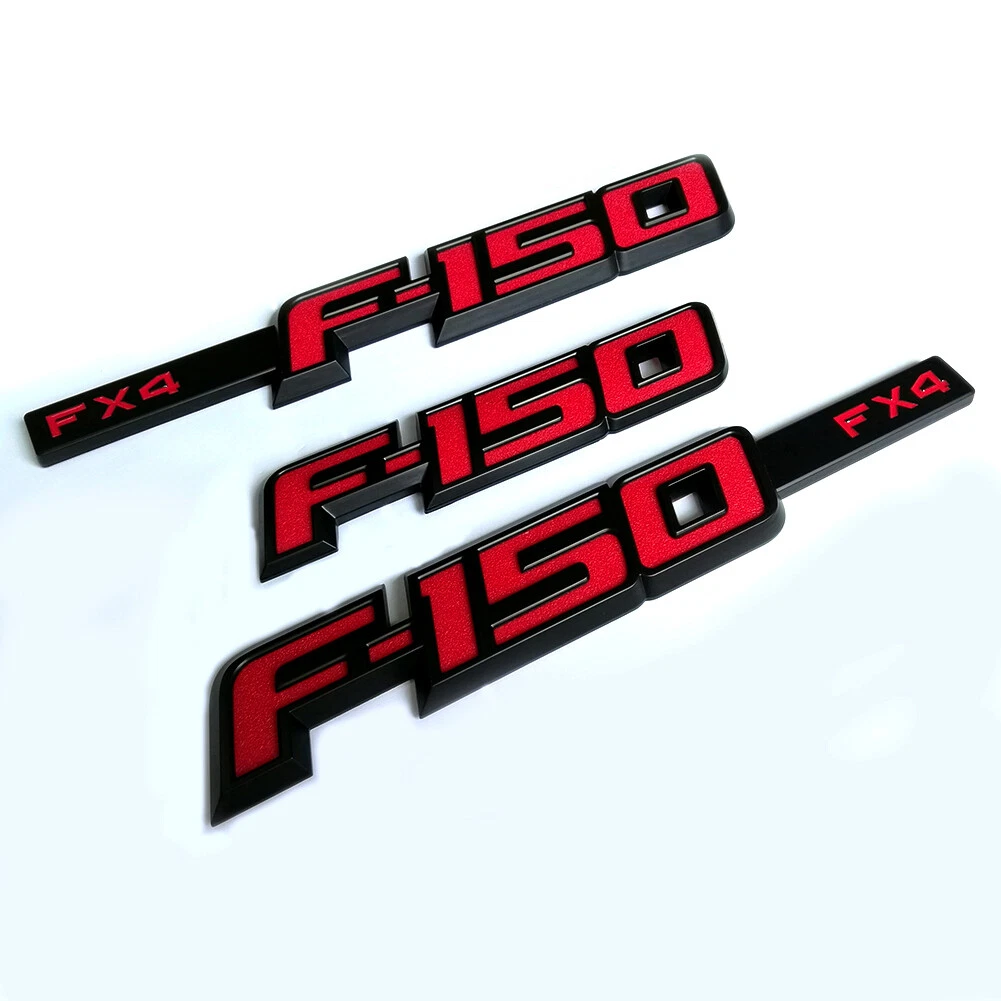 FX4 Emblem Set for 2009–2014 Ford F-150 | Side & Tailgate 3D Badges - Image 9