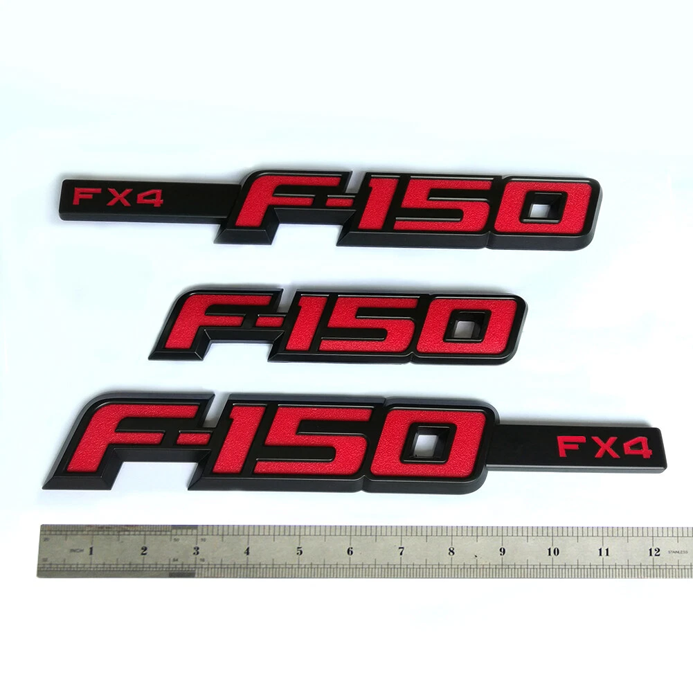 FX4 Emblem Set for 2009–2014 Ford F-150 | Side & Tailgate 3D Badges - Image 8