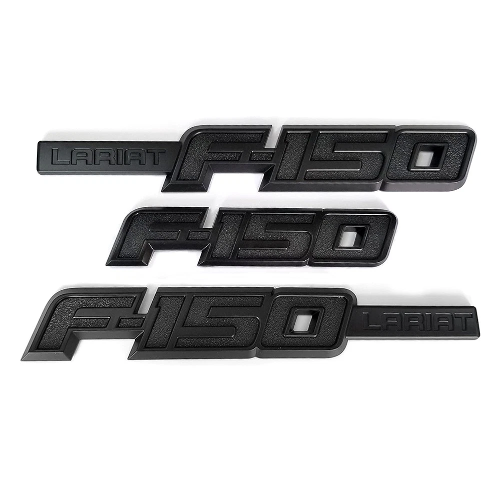 Lariat Fender & Rear Emblem Badges for 2009–2014 Ford F-150 Replacement