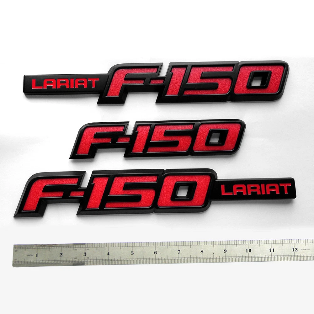 Lariat Fender & Rear Emblem Badges for 2009–2014 Ford F-150 Replacement - Image 3