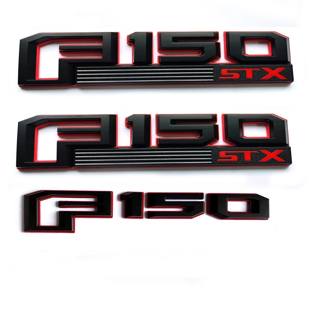 Fender and Tailgate Badges Emblem Set for 2018–2020 Ford F-150 STX