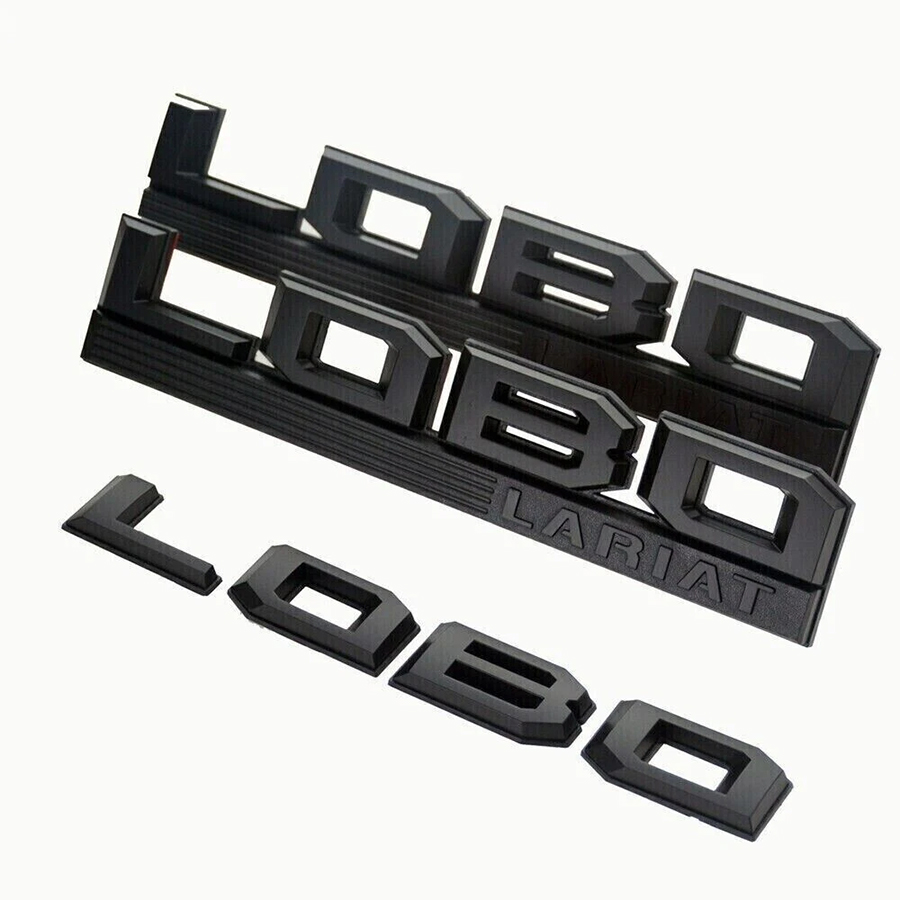 Fender and Tailgate Emblem Set for 2015–2020 Ford F-150 Lobo Lariat
