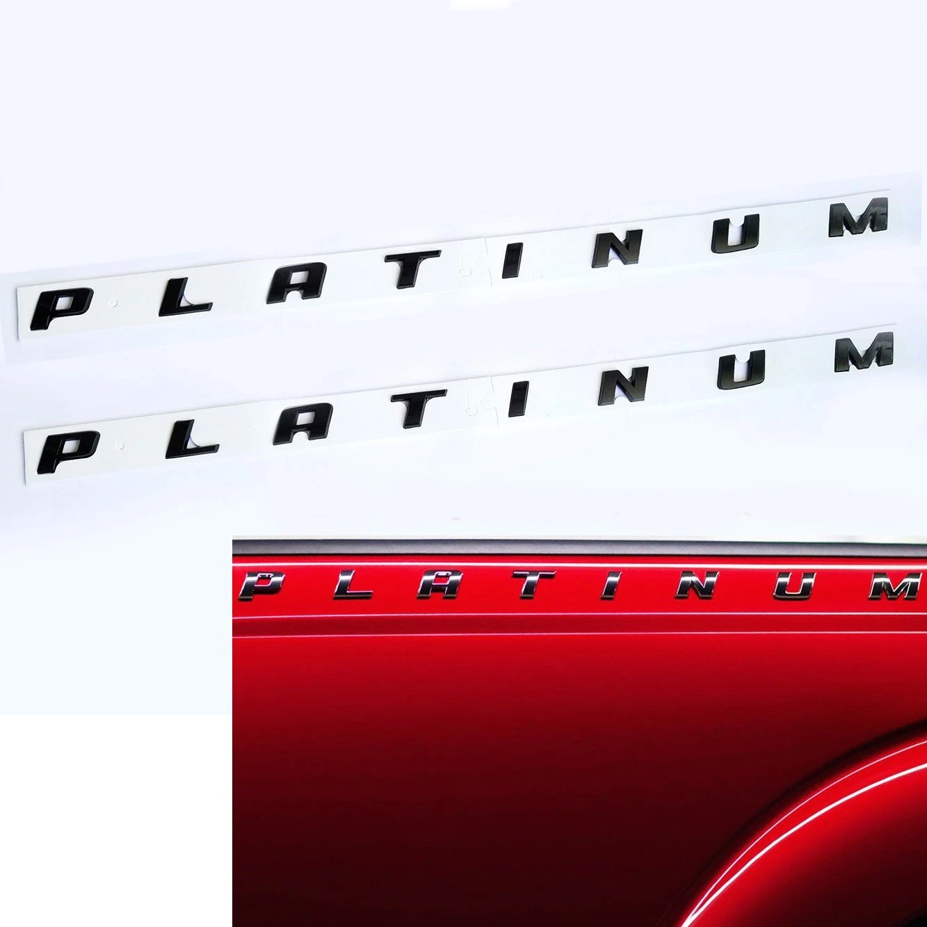 Bed Side Emblem Badges for 2012–2016 F-250 F-350 Super Duty Platinum