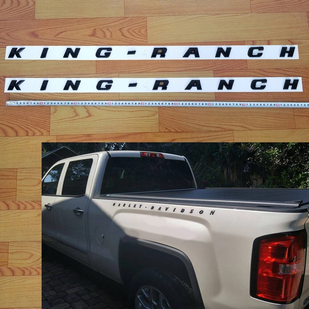 Bed Side Emblem Badges for 2008–2016 F-250 F-350 Super Duty King Ranch