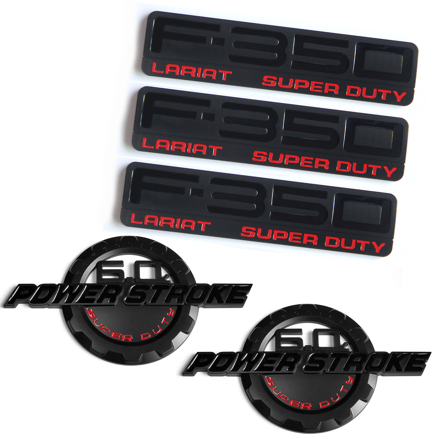 Aftermarket Badges for 2003-2007 6.0L Power Stroke F-350 Lariat Super Duty - Image 3