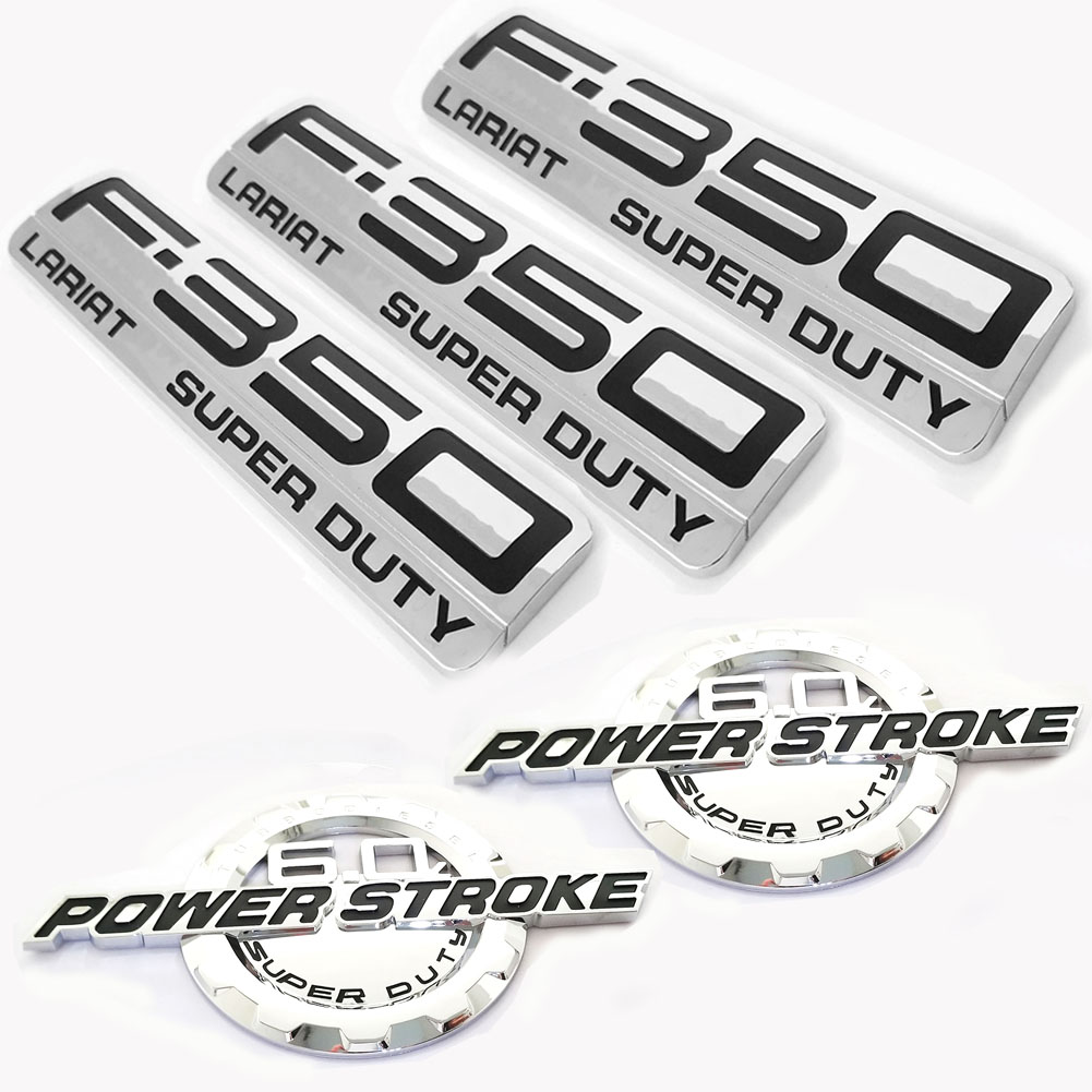 Aftermarket Badges for 2003-2007 6.0L Power Stroke F-350 Lariat Super Duty - Image 4