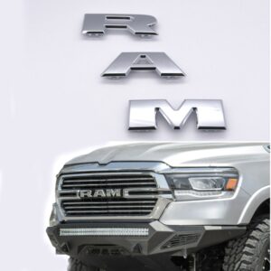 Grille Front Emblem for 2019–2024 RAM 1500 Badge Raised 3D 68298470AA