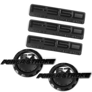5 Emblem Set for 2011-2016 F-350 Super Duty Lariat 6.7L Powerstroke