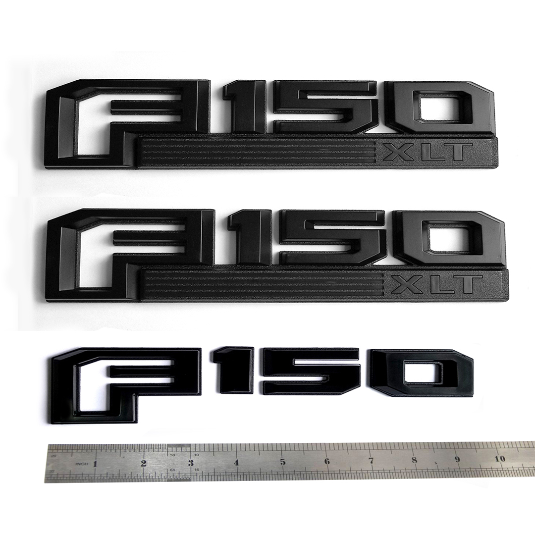 Fender & Tailgate Emblem Badge Set for 2015–2020 Ford XLT Replacement