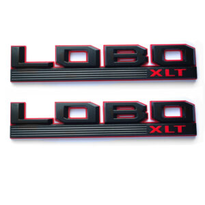 Fender Emblem Badges for 2015–2020 Ford F-150 LOBO XLT Replacement Set