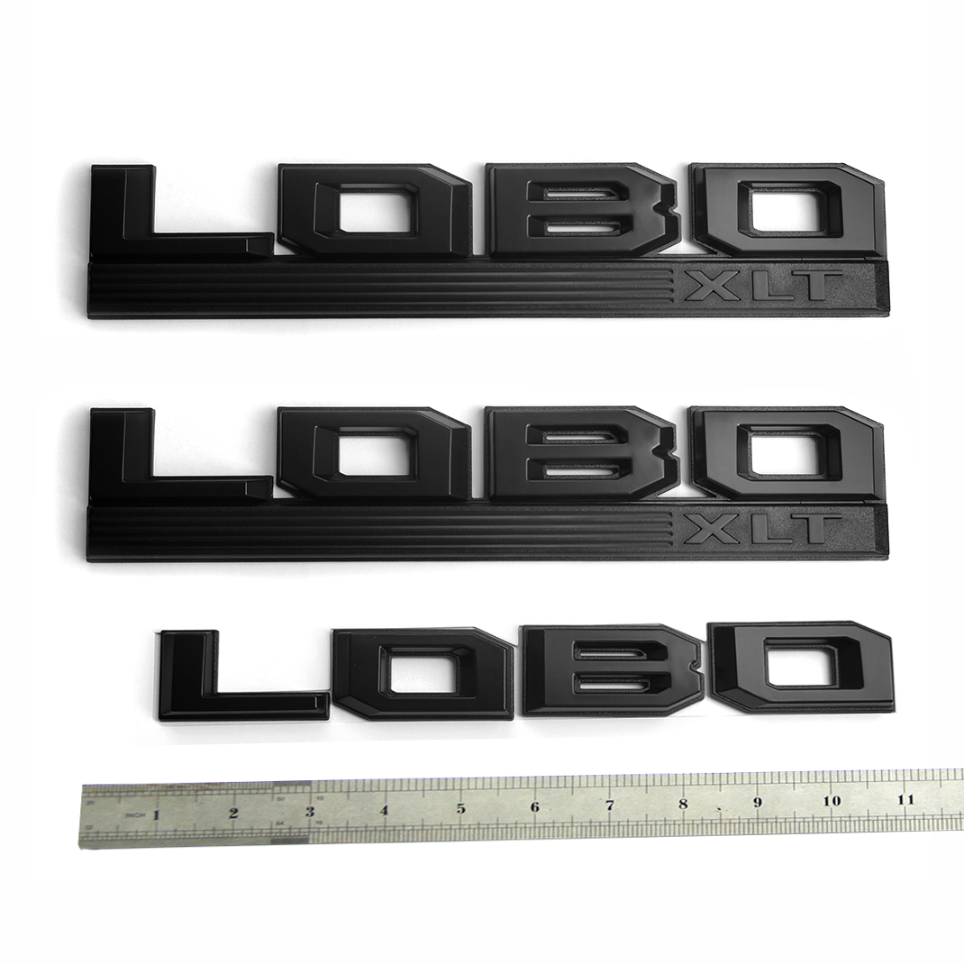 Fender & Tailgate Emblem Set for 2015–2020 Ford F-150 LOBO XLT Replacement