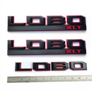 Fender & Tailgate Emblem Set for 2015–2020 Ford F-150 LOBO XLT Replacement