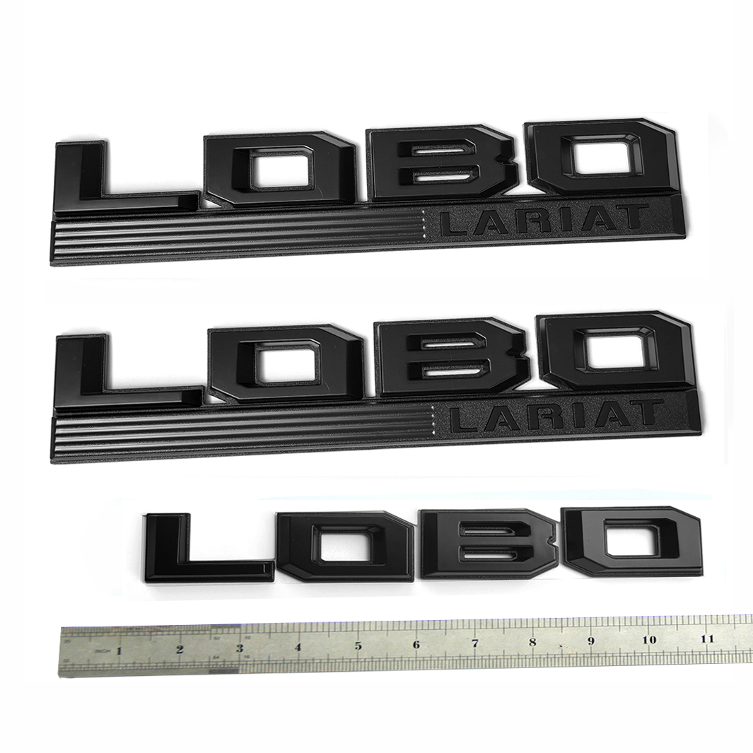 Fender and Tailgate Emblem Set for 2015–2020 Ford F-150 Lobo Lariat