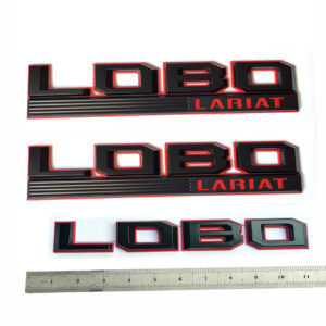 Fender and Tailgate Emblem Set for 2015–2020 Ford F-150 Lobo Lariat