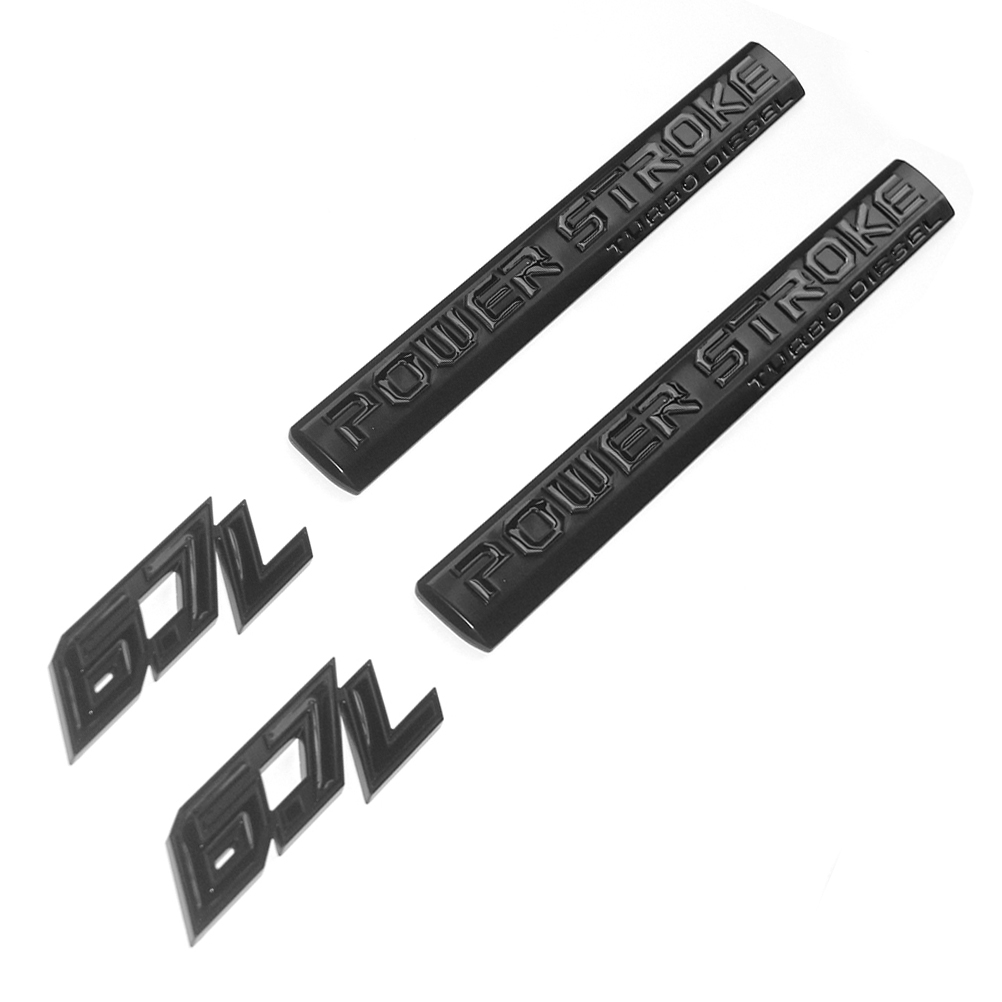 Side Emblem Badge Set for 2017–2022 Ford Super Duty 6.7L Power Stroke Trucks