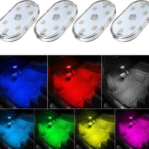Wireless LED Car Interior Lights RGB (7 Colors) Touch Control USB Ambient Lighting Kit