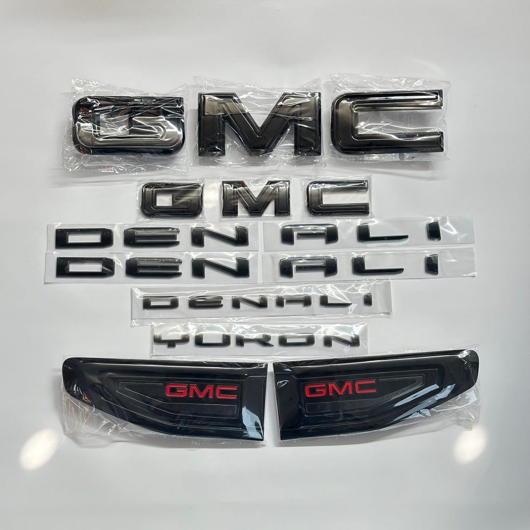 8PCS Emblem Kit for 2021–2026 GMC Yukon Yukon Denali & Denali Ultimate
