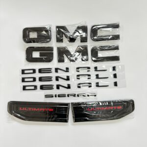 8PCS Emblem Kit for 2019-2026 GMC Sierra Denali & Denali Ultimate